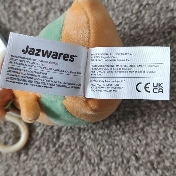 New With Tags Squishmallow 3.5" Nakobe The Axolotl Latte Plush Clip - Picture 11 of 12